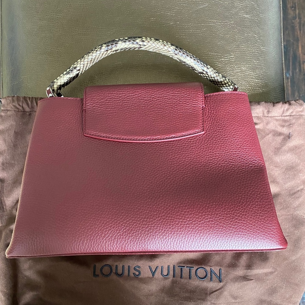 ❗️SOLD❗️💯% Auth LV Capucines MM python handle - Picture 3 of 16